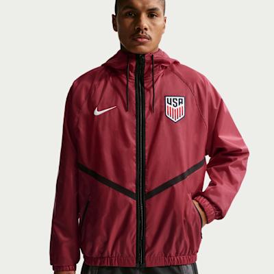 Nike Jackets Men s Red Team/Sail White/Sail White Hooded Non Detachabl M