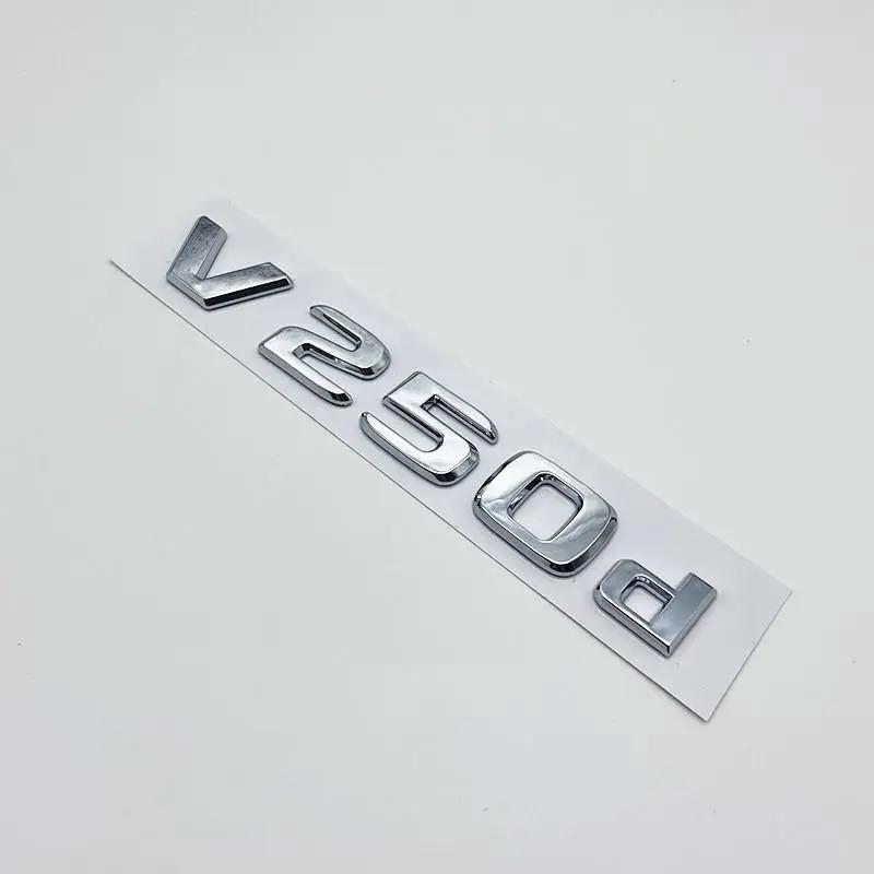 CXGSL1 3D Letters V200d V220d V250d V300d V350d ABS Emblem for Mercedes Benz V Class Car Fender Badge Trunk Nameplate Logo Sticker
