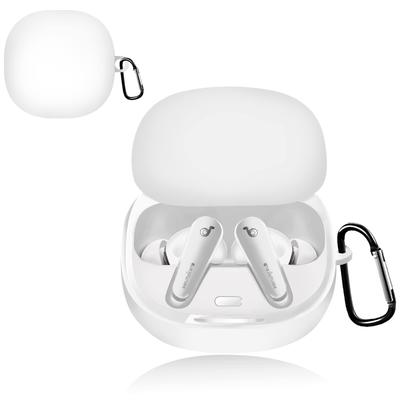 ZIRTEX Compatible Anker Soundcore Liberty 5 Liquid Silicone Loss Visible Wireless Charging Carabiner Included Case, Material, Lightweight,