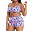 Minimalist Printed Camisole Bikini Set Minimalist Print Strap Bikini Suit