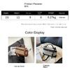 Tragbare Eimer-Box Handtasche Canvas Patchwork Mode Umhängetaschen Damen Pendler Handy-Aufbewahrung Schultertasche Vielseitig Einfach