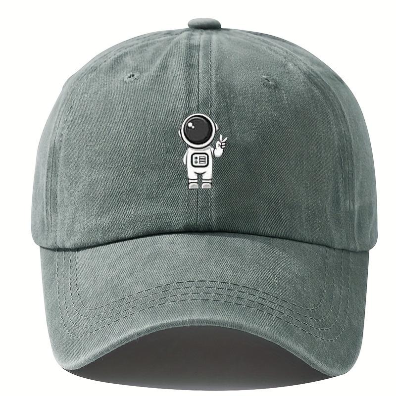 

Printed astronaut retro baseball cap, unisex adjustable duckbill cap, outdoor party hip-hop truck driver hat Adjustable
