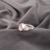 Pink Cat's Eye Gemstone 925 Stamped Silver Jewelry Handcrafted Fashionable Ring RR-59-42