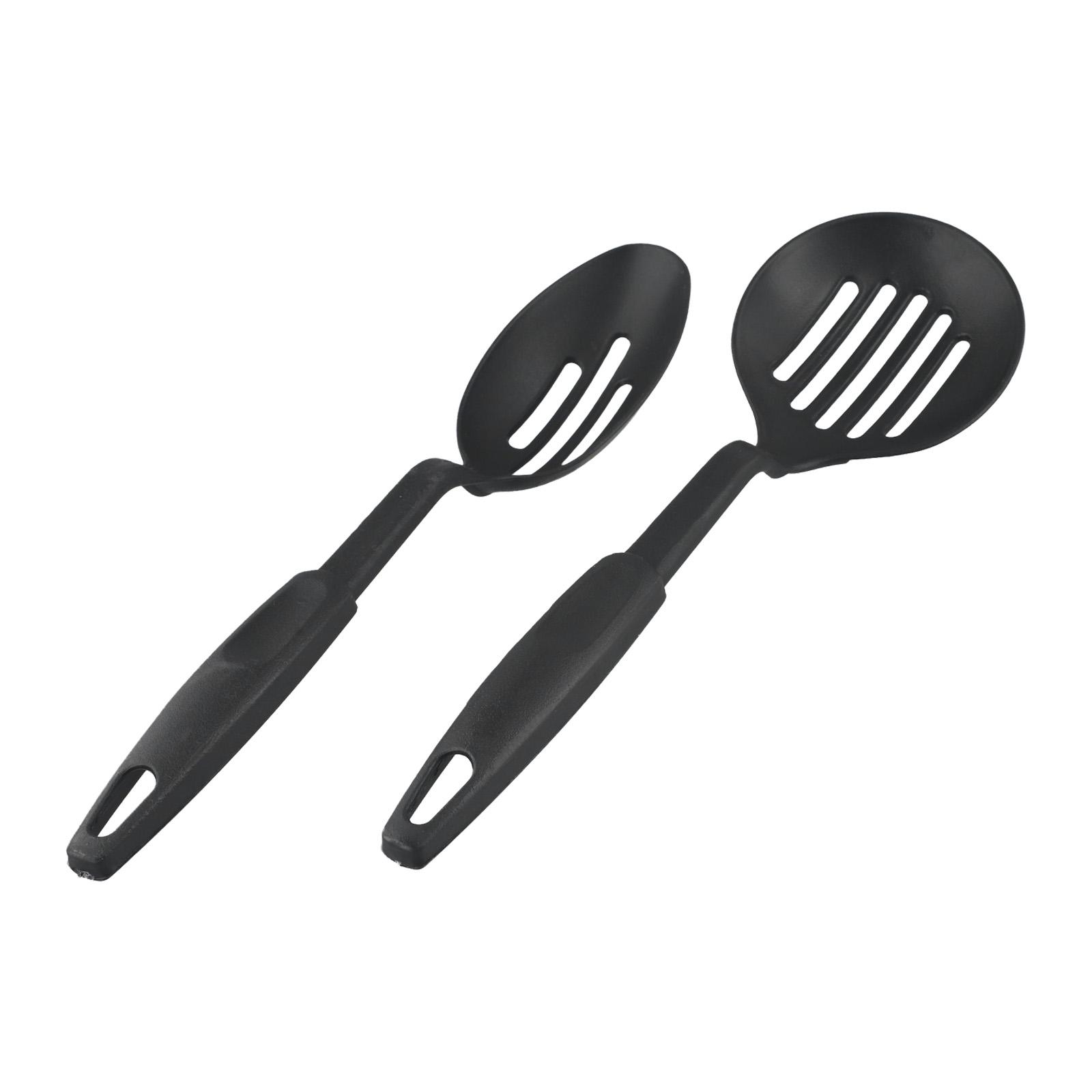 NonStick Nylon Kitchen Cooking Utensils Set 6 Pcs for Baking Frying Includes Spatulas Ladle Scoop with Heat Resistant Grip China Mainland