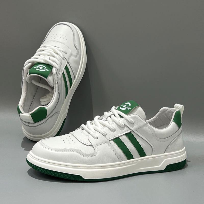 Cross-Border Leather Men'S Shoes Spring New Little White Shoes Men'S Casual Board Shoes German Training Shoes Men'S Trendy Brand High Sense Versatile