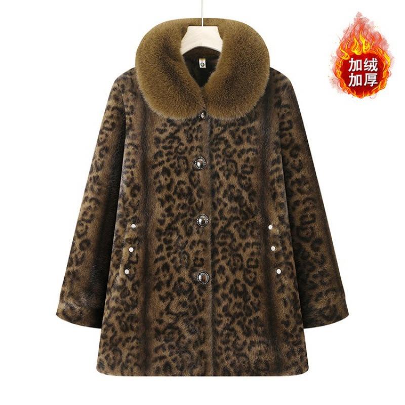 Winter Winter Warm Coat Mink Jacket Piled Thickened Women's Cotton-padded Clothes Women's