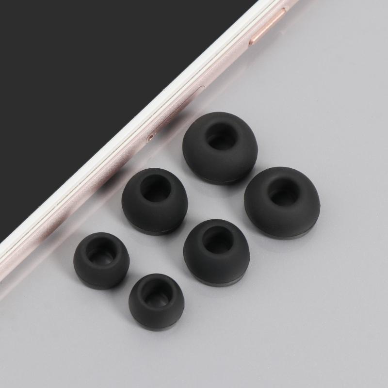 Earbud Tips Soft Silicone Earbuds Replacement Tips for in-Ear Headphones(Inner Hole 4.5mm Earphones) ,12 Pieces