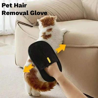 Electrostatic Pet Depilation Gloves, Gentle Fur Removers for Dogs and Cats, Suitable for Furniture, Sofas, Cars and Clothes