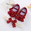 Baby Girls Flats with Headband Non-Slip Soft Sole Cute Bowknot Shoes Newborn Princess Wedding Shoes First Walkers