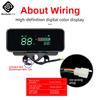 Panel de Instrumentos con Pantalla LCD 48-72V para Triciclo Eléctrico E-Bike Indicador de Batería Velocímetro Panel Impermeable con Alimentación