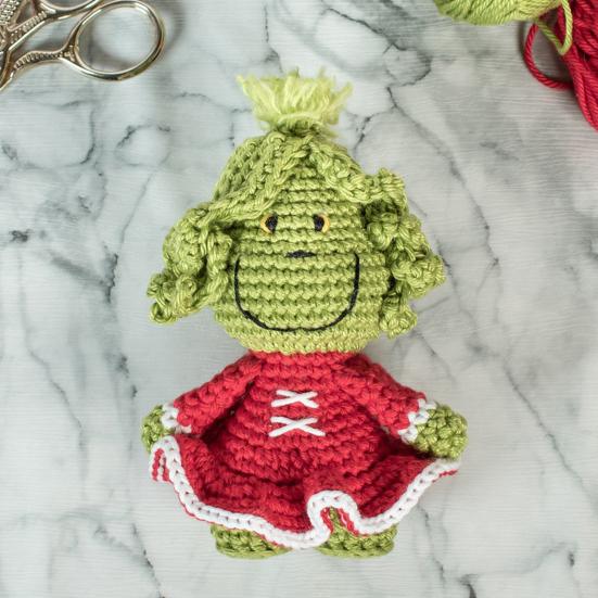 Christmas Crochet Kit Crochet Starter Kit with Step-by-Step Video Tutorials Santa Claus Nutcracker Green Elf Knitting Set for Beginners