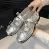 Fashion Mary Janes Ballet Flats Women Sport Casual Bow-Knot Walking Shoes Cozy Shoes Woman Mesh Shallow Breathable Sneakers Summer Lady