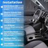 No.58822AD010 Center Console Gear Shifter Bezel Shift Panel Cover Cup Holder for Toyota Tacoma 2005-2015 Silver Tone Interior Trim