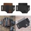 Leather Sheath Storage Pouch Belt Waist Bag for Outdoor Camping