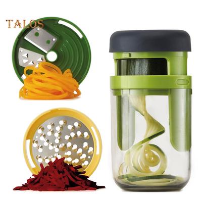 TK 3 In 1 Carrot Cucumber Spiral Grater Cutter Vegetable Fruit Slicer