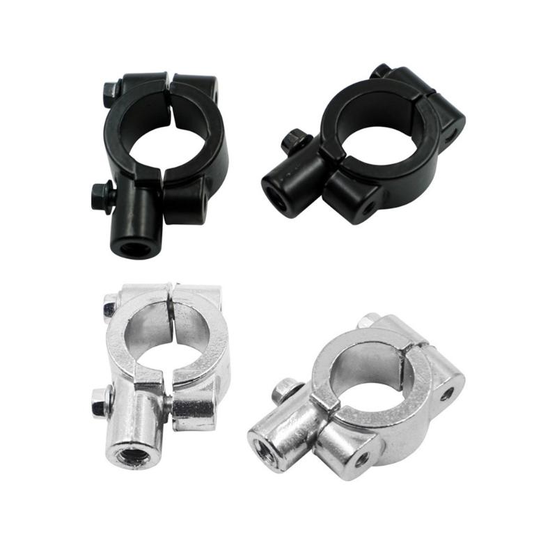 Motorcycle Handlebar Clamp Mirror Mount Base Bracket Holder Stand Multifunctional, Aluminum for Customized Viewing Angle
