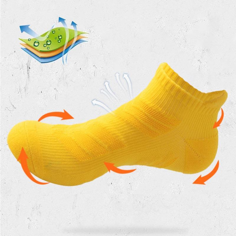 1 Paar Herren Outdoor Knöchelsocken Stoßdämpfend und Rutschfest Sportsocken Schweißabsorbierend und Atmungsaktiv Frotteesohle Socken