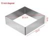 D-Ryan Verdickter Quadratischer Mousse-Ring aus Edelstahl