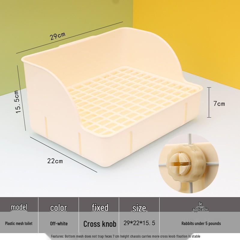 Large Anti-Tip Rabbit & Guinea Pig Plastic Litter Tray