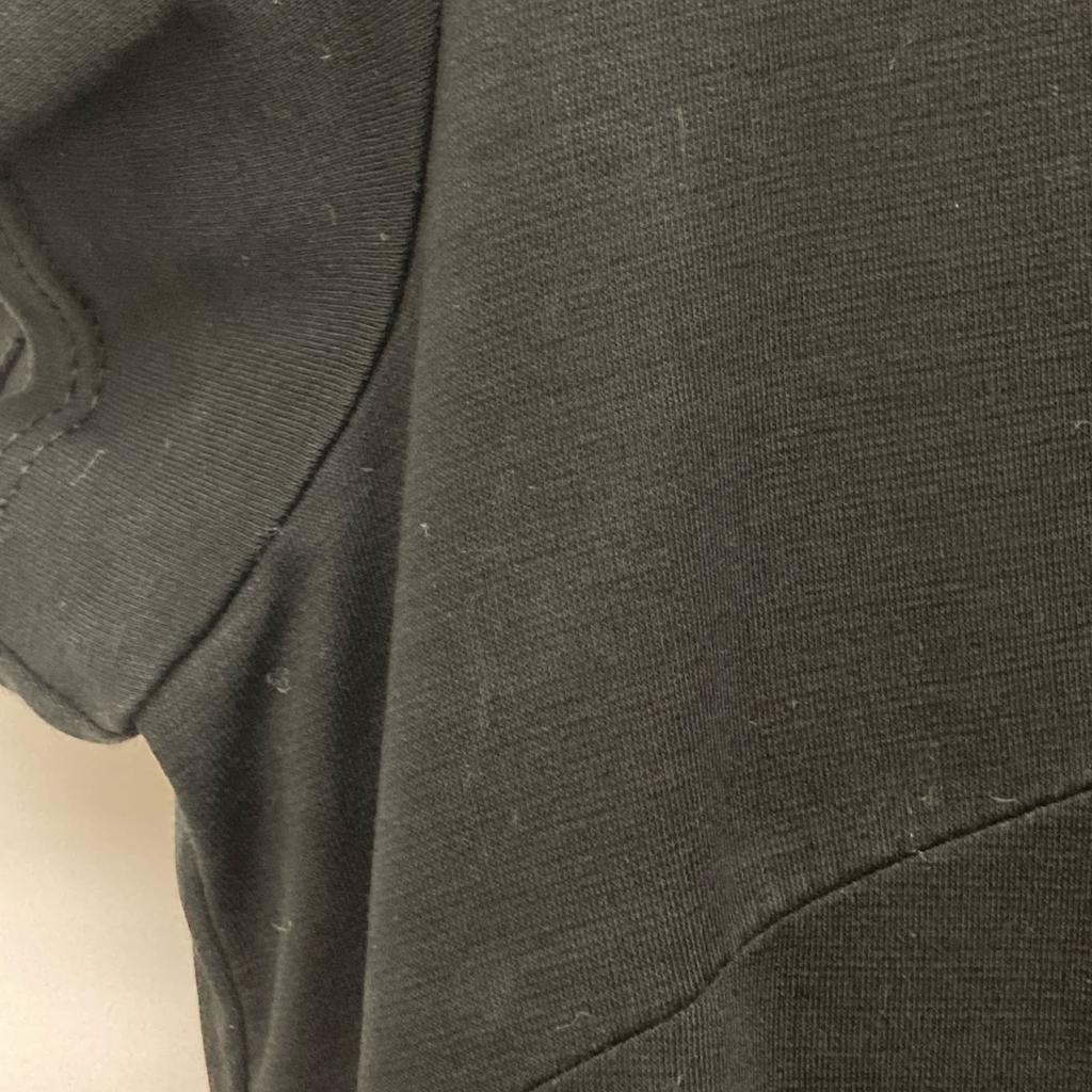 BORDERS at BALCONY BD2011P-2K-04 Black T-shirt with Tucked Border One-Piece dress 36 blackUsed