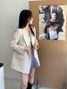 Korean-Style Double-Sided Wool Coat - Petite Fit, Versatile Autumn/Winter Design