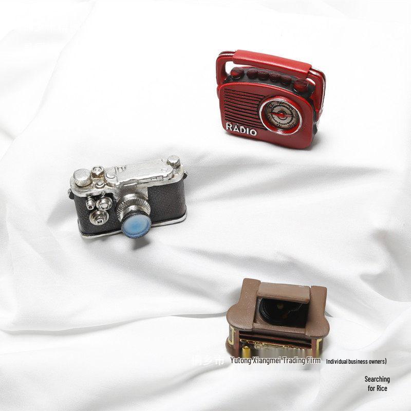 Vintage Camera Phone and Piano Decoration for Creative Photography Props