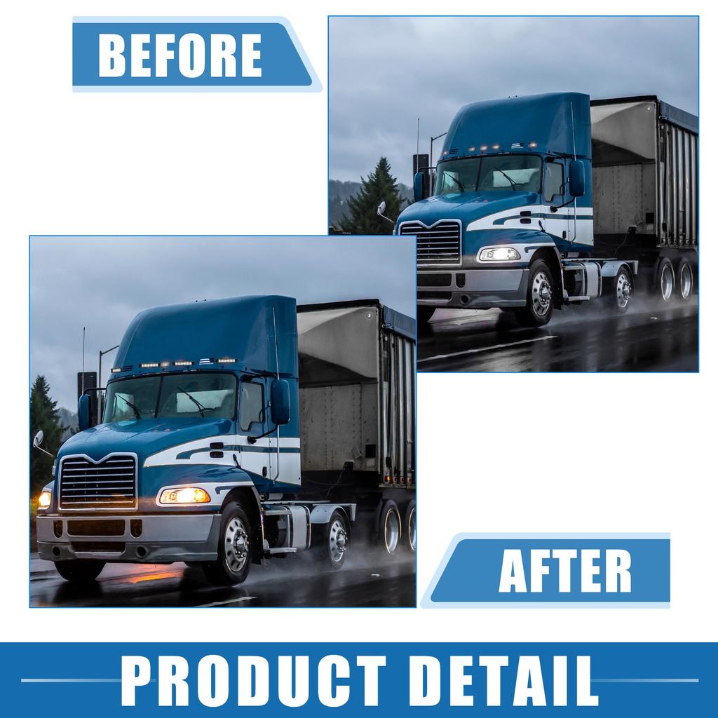 A ABSOPRO Front Rear Side Marker Lights Waterproof Rectangular Position Lamp for Trailer, Truck,