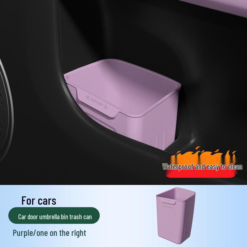 Compatible with 26 Zeekr 001 models: car door storage box, silicone trash can, storage solution, and modification supplies.