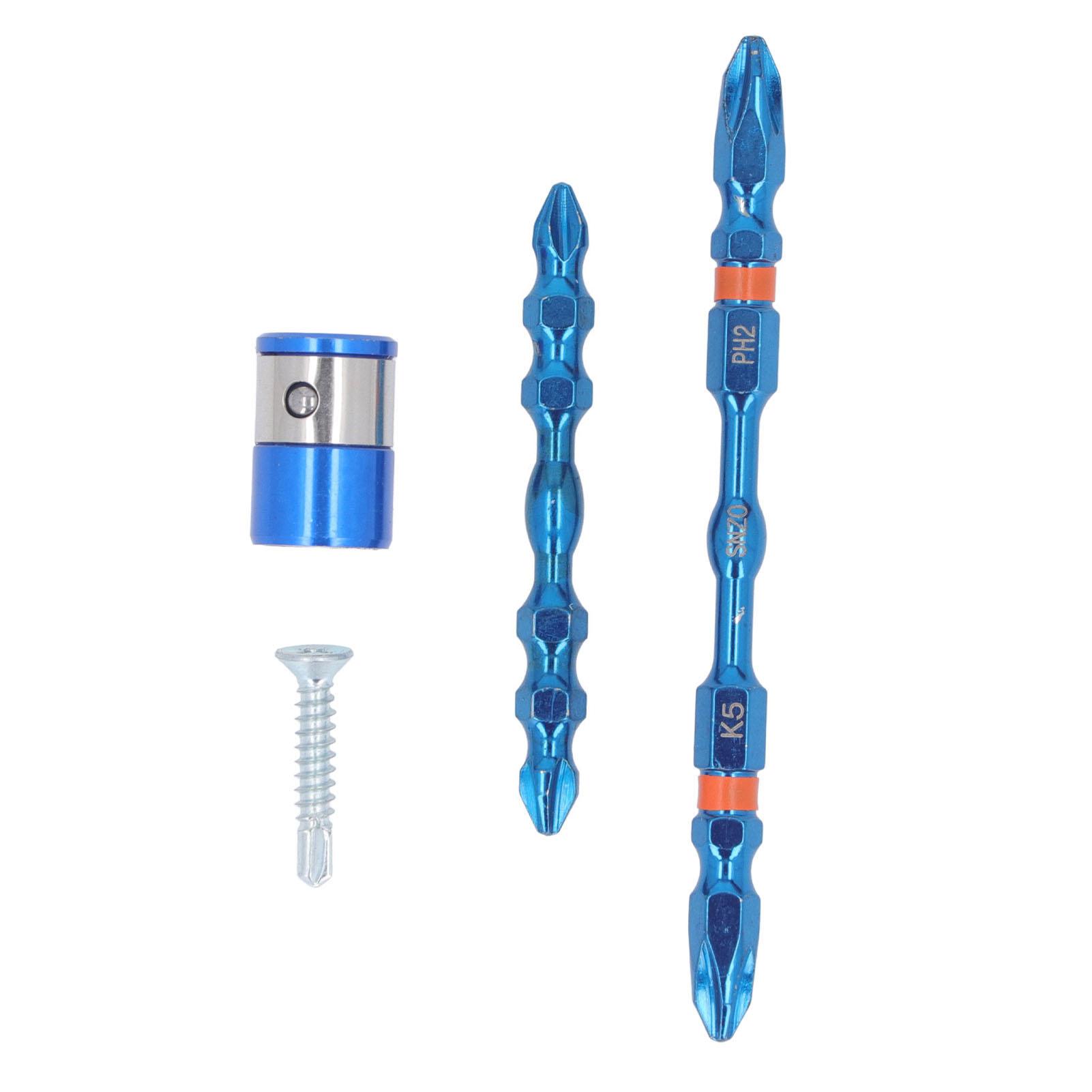 

2 шт. двухсторонние отвертки-биты 14 сильная магнитная крестообразная головка для ручной электрической дрели