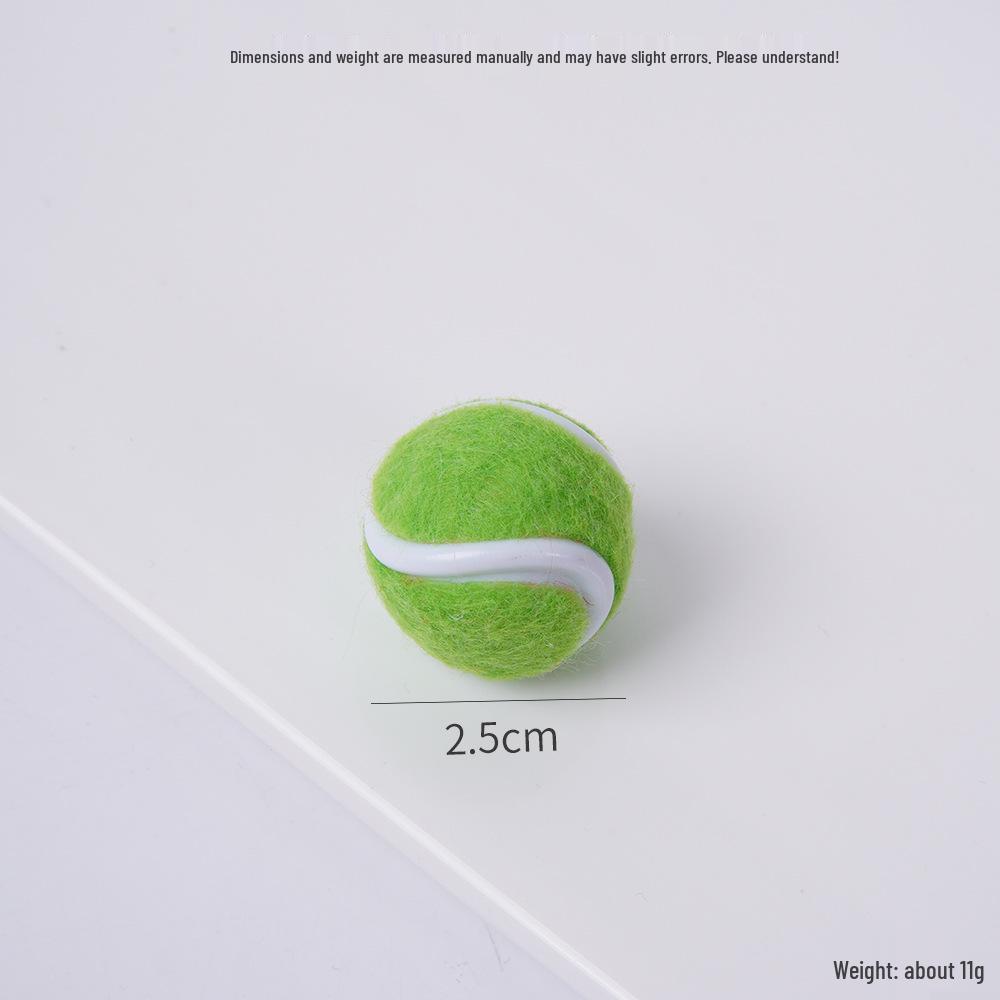 2cm Mini Tennis Ball Toy Keyring Backpack Pendant & Earrings Souvenir