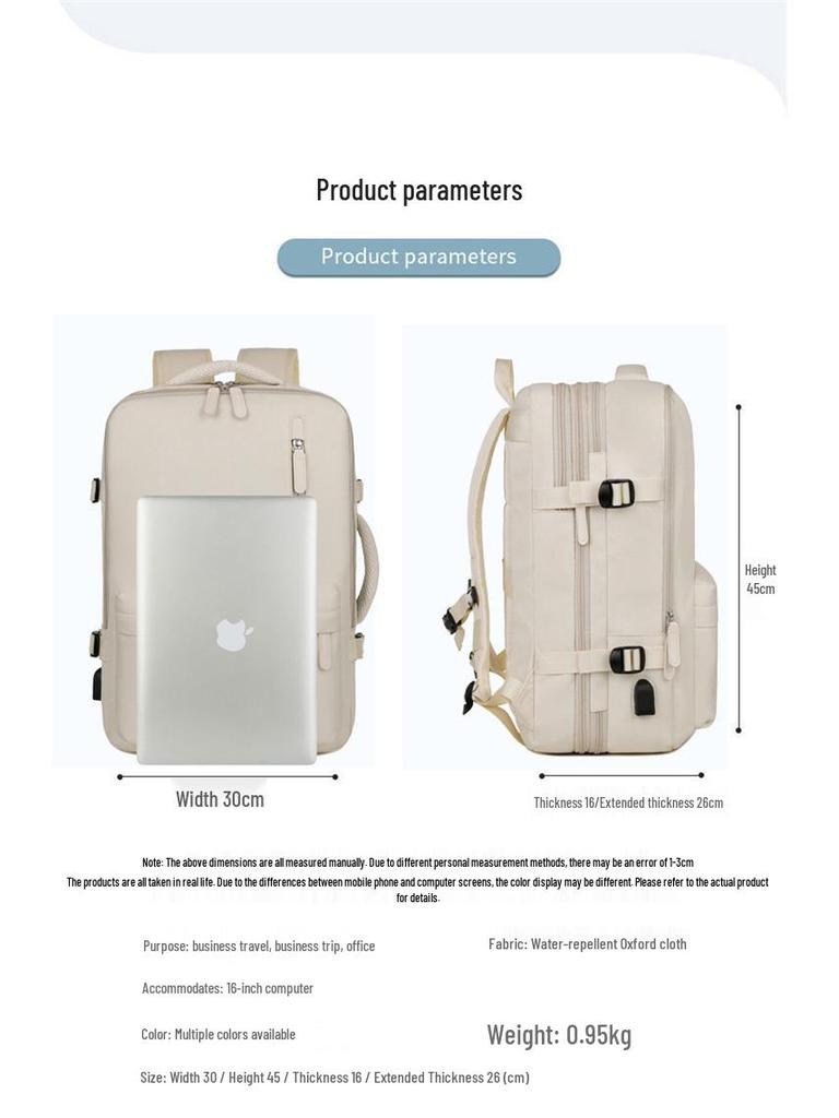 Lekki Plecak Podróżny Wielofunkcyjny o Dużej Pojemności dla Mężczyzn i Kobiet – Idealny na Krótkie Wyjazdy i Podróże Służbowe