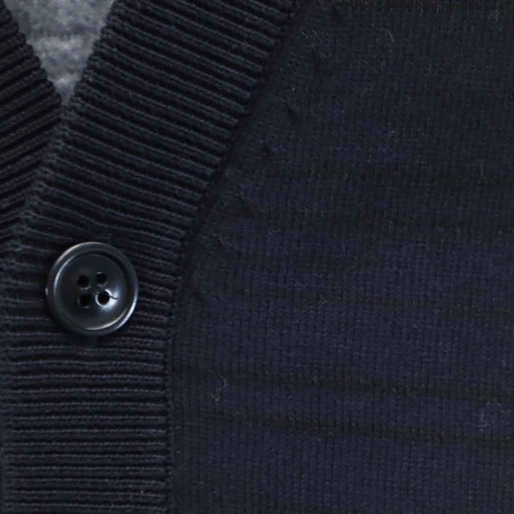 Maison Martin Margiela 15SS Border Pattern Long sleeve cardigan S Navy Men's Used