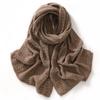 Women's 100% Pure Cashmere Hollow Knit Scarf - Solid Color & Warm