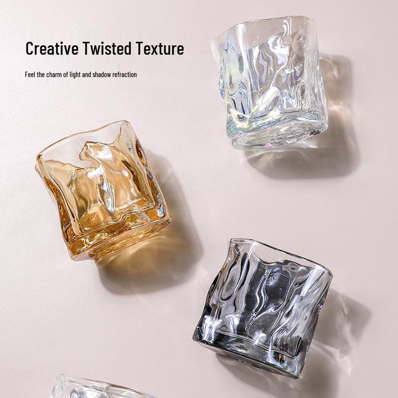 Twisted Whiskey Glass