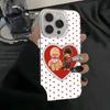 Cute Cartoon M-Monchhichi Phone Case For iPhone 16 15 14 13 12 11 Pro Max White Matte Laser Metallic Aurora Funda