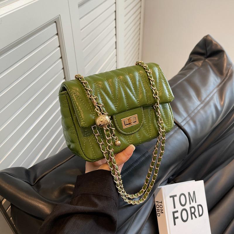 Fashion Sense Rhombus Chain Bag Niche Design Small Bag Women's New Women's Simple Trendy Fashion Messenger Bag