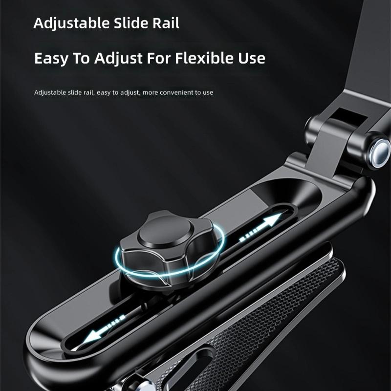 Flexible Rotatable Car Phone Mount Clip Support For 4.7 To 6.5 Inch Smartphones Secure Grip Offers Full Angle Adjustment