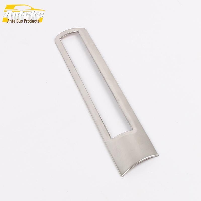 Corolla Headlight Control Trim: Stainless Steel Adjustment Switch Cover for 2019 Model Interior Enhancement.