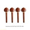 A1A2 4Pcs Cello Pegs Mahogany Tuning Pegs Musical Instruments Cello Replacement Parts Cello Tuner Pegs Mechanic Part