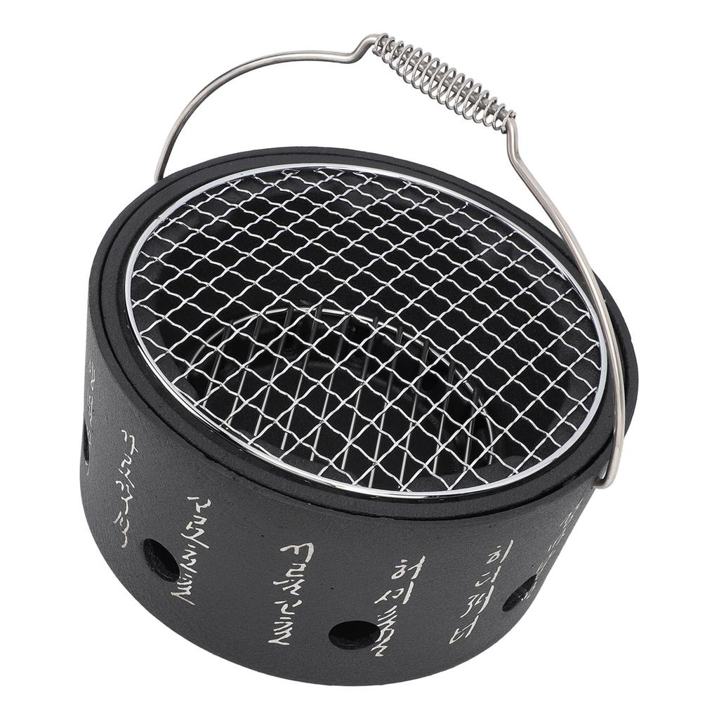 BBQ Stove Aluminum Stainless Steel Multifunctional with Portable Handle Food Charcoal Stove for Tea