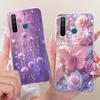 For Realme 5 5i 5S Realme5 Pro Luxury Bow Flowers Painted Cover Soft Silicone Phone Case For Realme 5 Pro 5i 5S Back Cover Coque