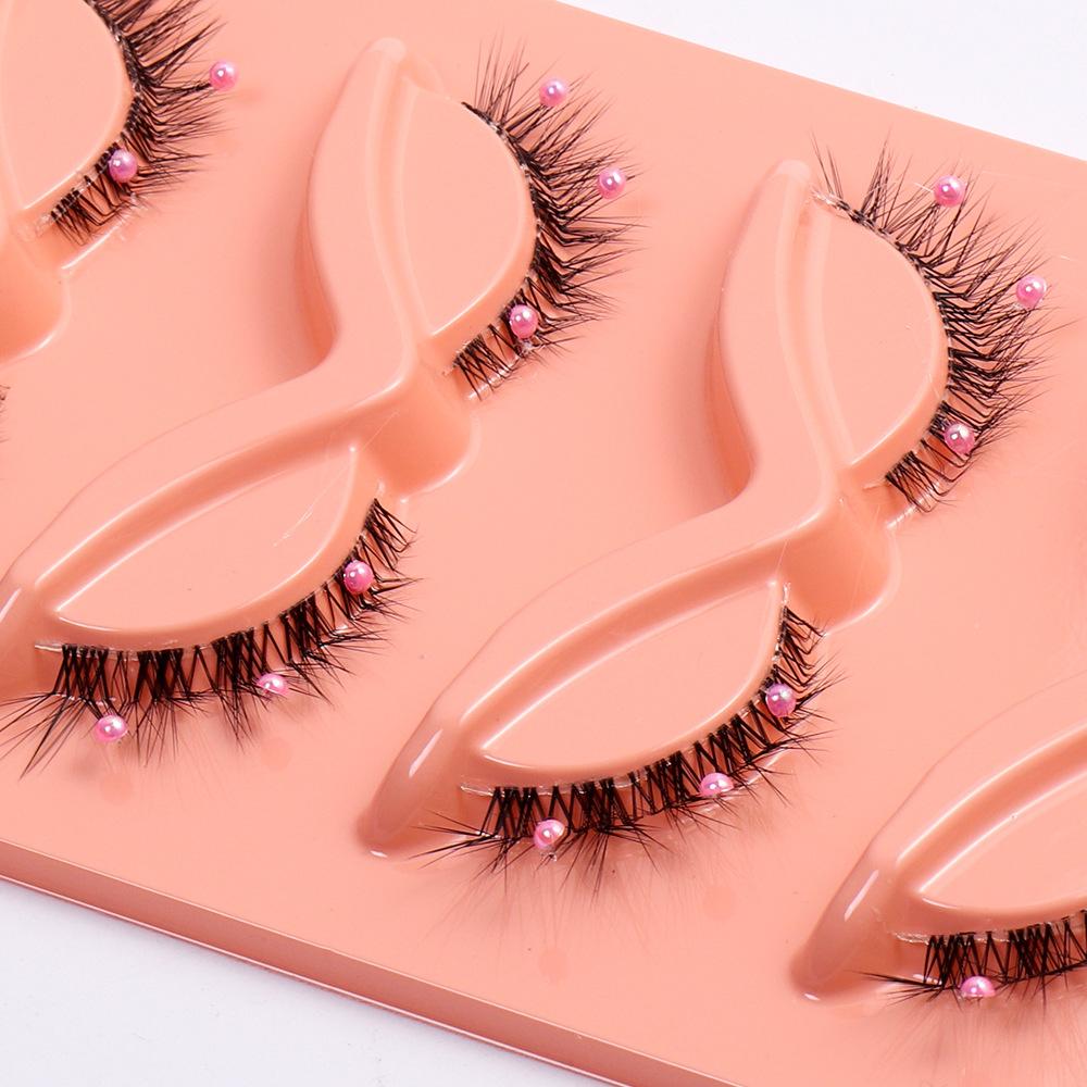 Transparent Stem False Eyelashes 5 Pairs Of Stage Decoration Eyelashes Eyelashes