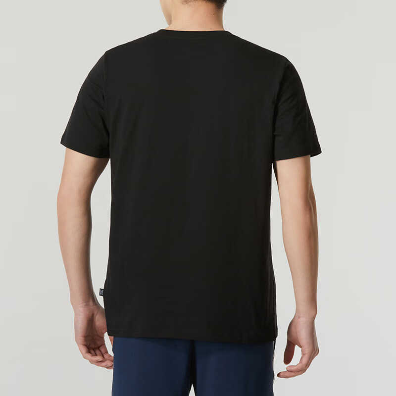 Puma Retro American Letter Print Sport Casual Crew Neck Pullover Short Sleeve T-Shirt Men Tops Black 684760-01