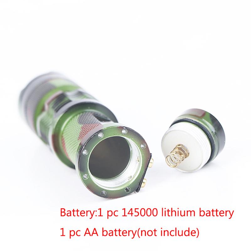 Sk68 1000Lm Flashlight Waterproof Camouflage Led Flashlight Torch Portable Light