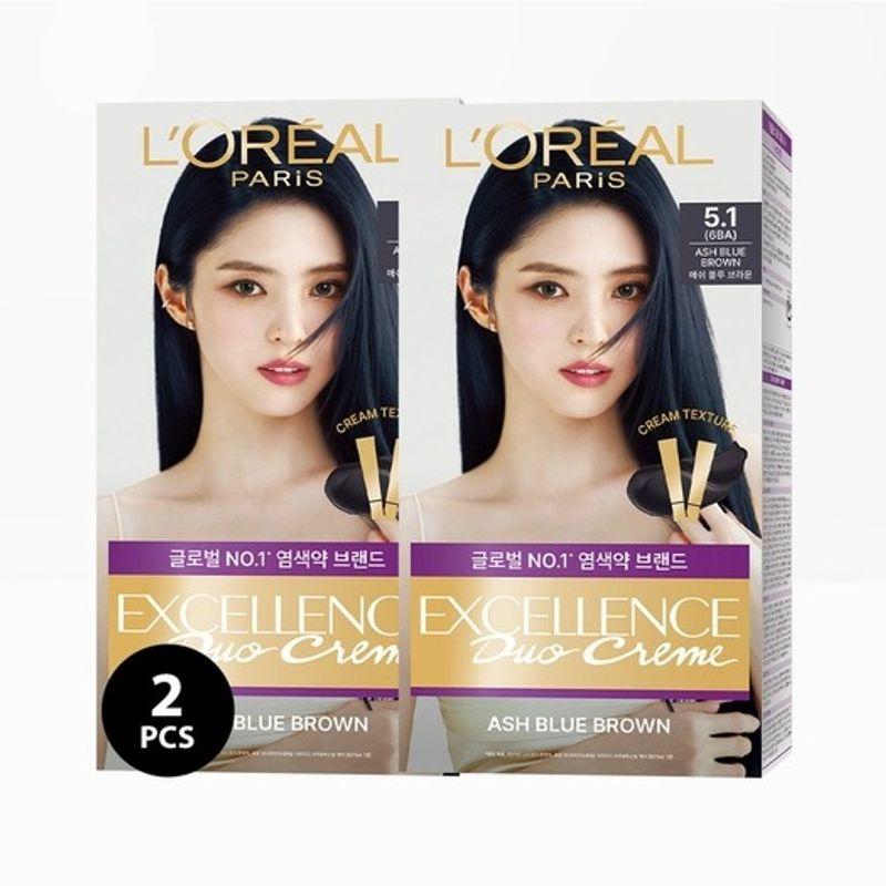 L Oréal Paris Excellence Крем-краска для волос Цвет: Пепельный 2 шт. Color 1-5.21 Ash Lavender