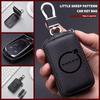 Car Key Fob Holder PU Leather Auto Key Bag with Keychain For Volvo XC90 V90 V60 S60 S90 XC60 V40 S80 C40 XC40 V70 XC70