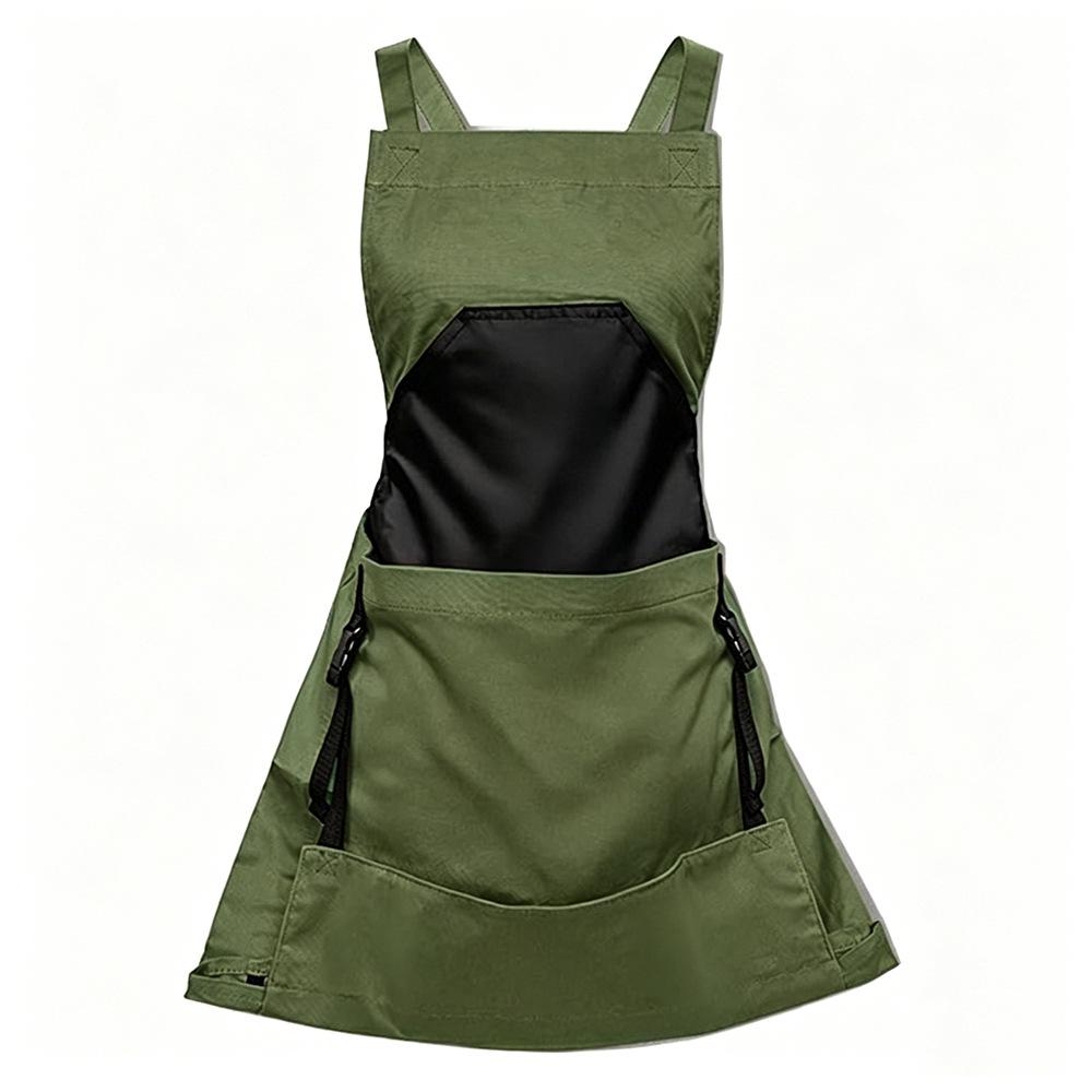 Cross-Border Gardening Apron with Large Pockets and Quick Release for Harvesting and Storage