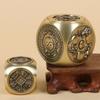 Rotatable Brass Six-sided Swivel Handle Wholesale Hand-cranked Money Handle Objects Antique Feng Shui