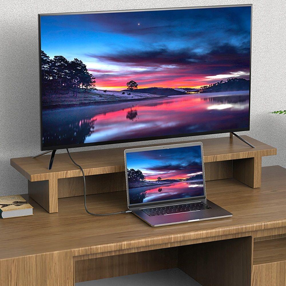 Kabel przewód USB-C PD 240W 8K 40Gbps 2m - szary