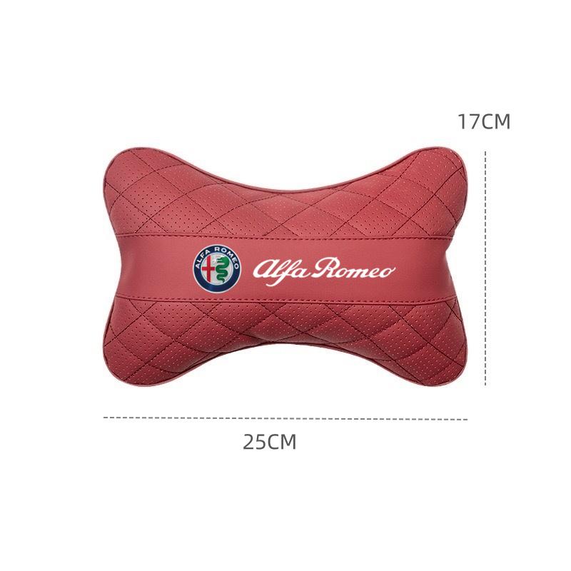 Für Alfa Romeo Memory-Schaum Auto Nacken Kopfstütze Kissen Auto Sitzkissen Für Alfa Romeo Giulietta Mito Giulia Stelvio Brera 147